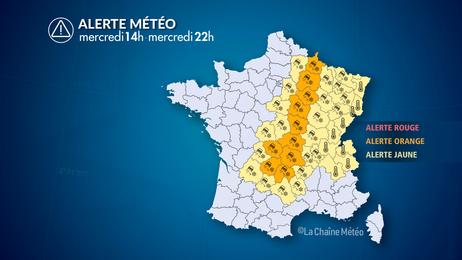 Neige et verglas du Massif central au nord-est cet après-midi
