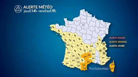 Tempête Nils et pluies abondantes ce jeudi