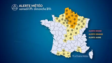 Neige en plaine au nord et vent violent au sud-est