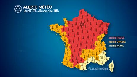 Alerte canicule et orages parfois forts