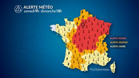 Alerte canicule et orages parfois forts