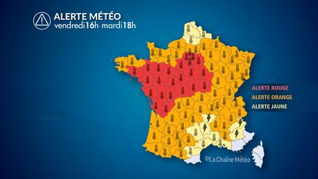 Alerte rouge canicule du centre-ouest au bassin parisien