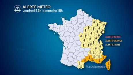 Canicule dans le sud-est et forts orages ce vendredi