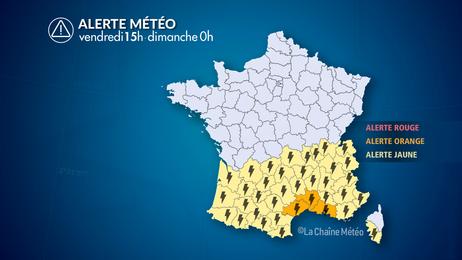 Forte dégradation orageuse au sud ce samedi