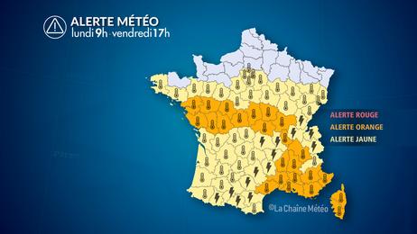 Canicule en progression et orages