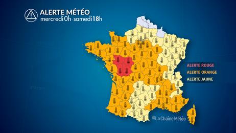 Alerte rouge canicule au centre-ouest