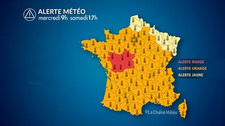 Alerte rouge canicule au centre-ouest