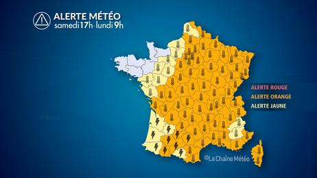 Canicule et orages parfois forts 