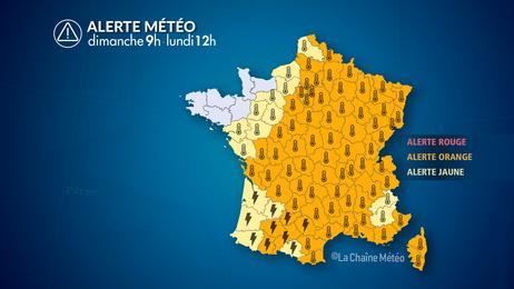 Déclin de la canicule et risque de forts orages