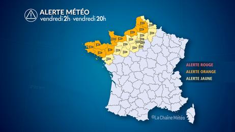Tempête Austen : vents violents vendredi dans le nord-ouest de la France