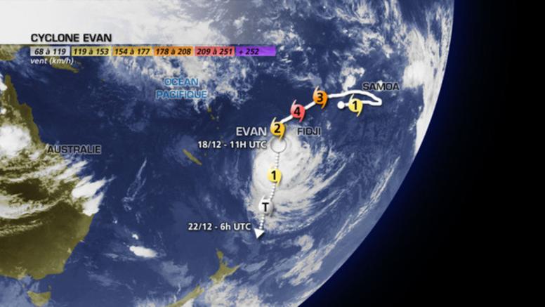Le cyclone Evan a touché les Fidji après Wallis-et-Futuna