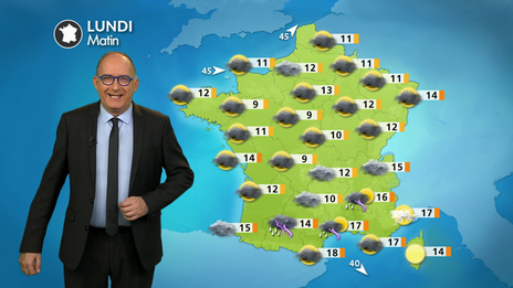 La météo de votre mardi : des averses surtout au sud de la Loire