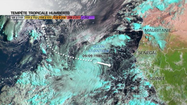 Humberto : premier ouragan de l'année