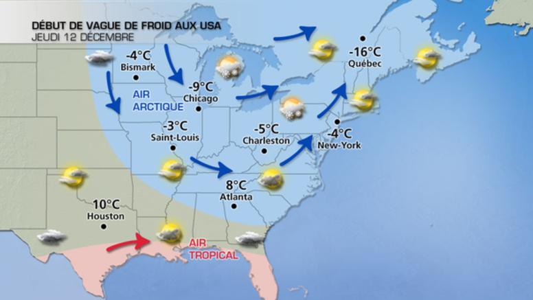 Vague de froid exceptionnelle sur la côte Est américaine