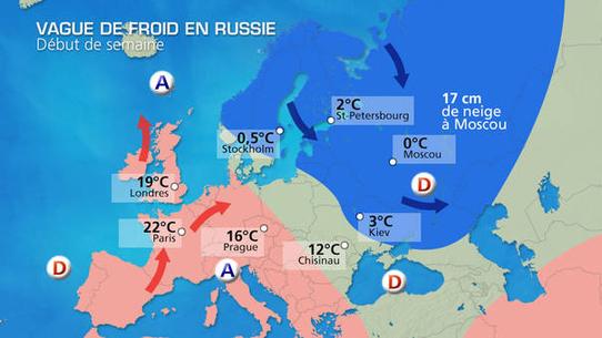 Neige à Moscou : météo exceptionnelle en Russie