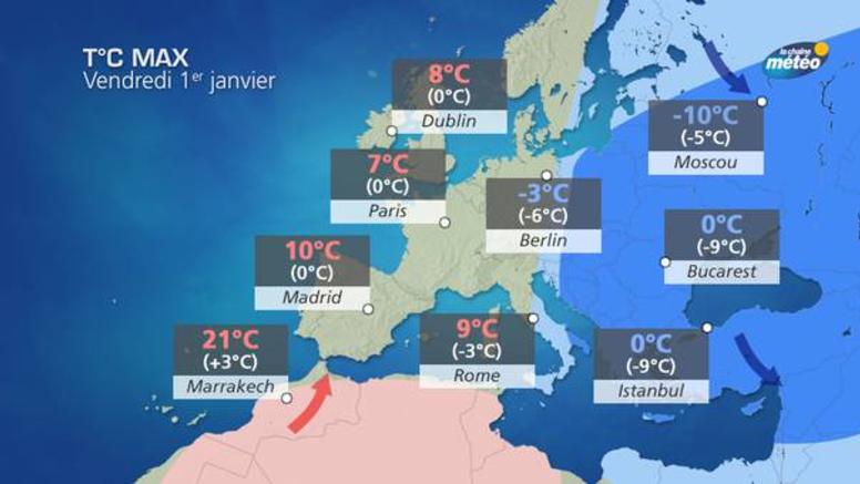 Vague de froid en Europe : jusqu'à -25°C