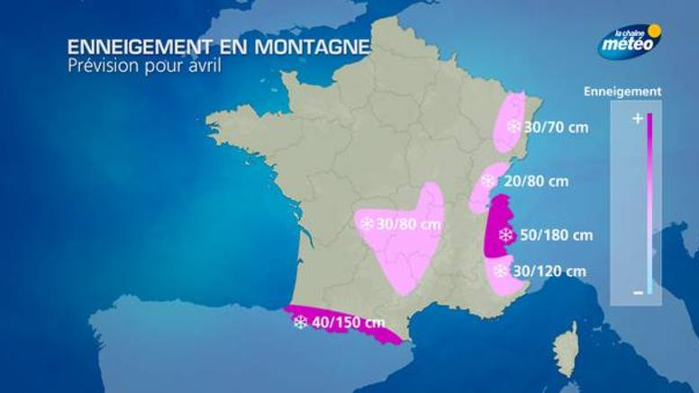 De la neige en montagne pour les vacances d'avril ?