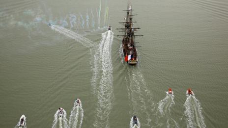 L’Hermione de retour à Rochefort