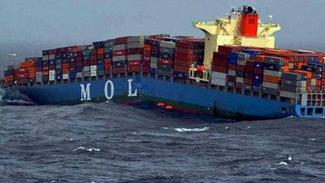 Incendie à bord du porte-conteneurs brisé