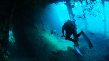 L’épave plongeable du SS President Coolidge