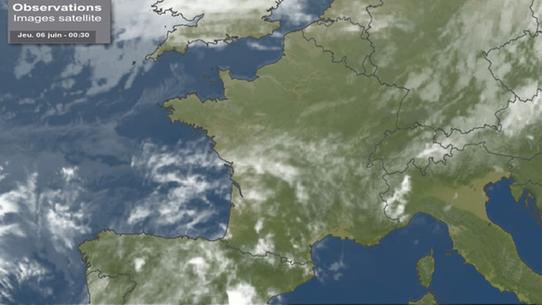Les prévisions météo france 3 Nouvelle-Aquitaine du mercredi 7 juin