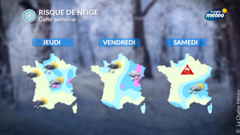Cette semaine : neige en plaine à partir de mercredi
