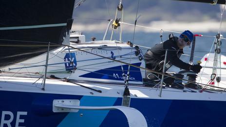 Armel Le Cléac'h, vainqueur de la Solo Concarneau 