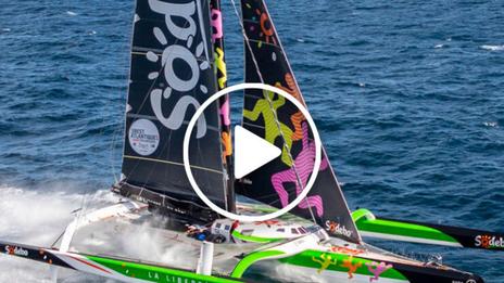 Brest Atlantiques : Sodebo répare son trimaran au Cap
