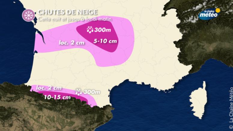 Neige jusqu'en plaine dans le sud-ouest : le point ce matin