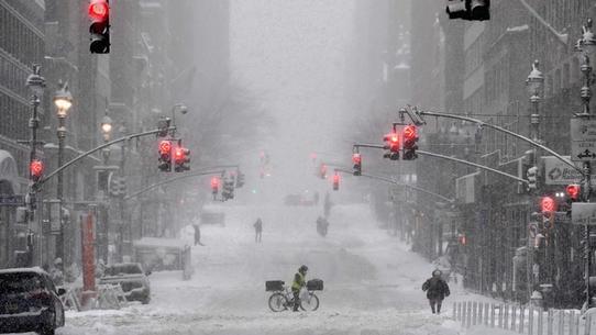 Tempête de neige Orléna à New York : évolution