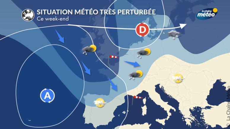 Météo week-end : pluies, vents forts, giboulées, averses et fraîcheur
