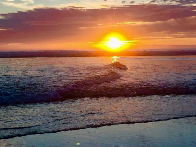 Très beau la vague face au soleil Actualités France