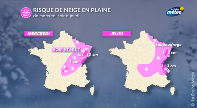 Risque de neige en plaine Actualités France