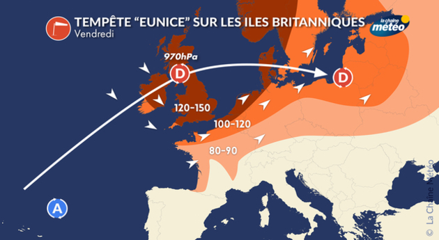 Dépression Eunice Actualités France