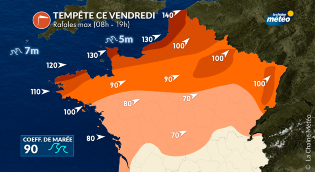 Tempête Eunice vendredi Actualités France