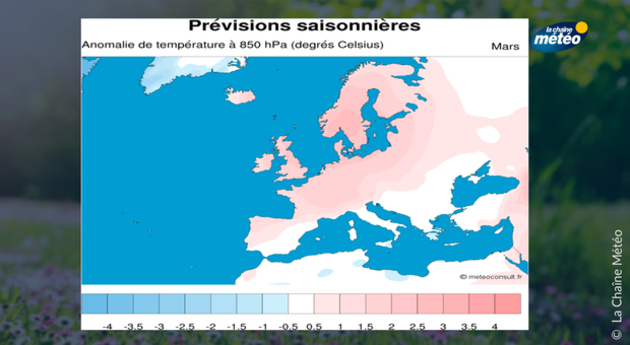 températures mois de mars Actualités France