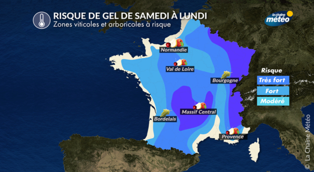 Risque de gel France Actualités France