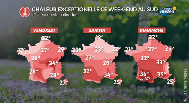 Chaleur exceptionnelle ce week-end Actualités France