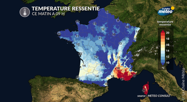 Température ressentie Actualités France