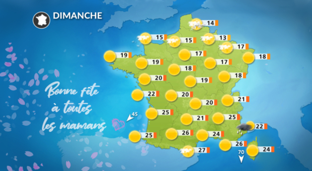 Météo fêtes des mères Actualités France