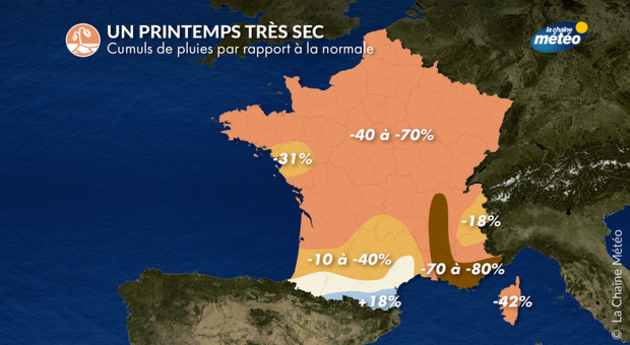 Un printemps 2022 très sec en France Actualités France