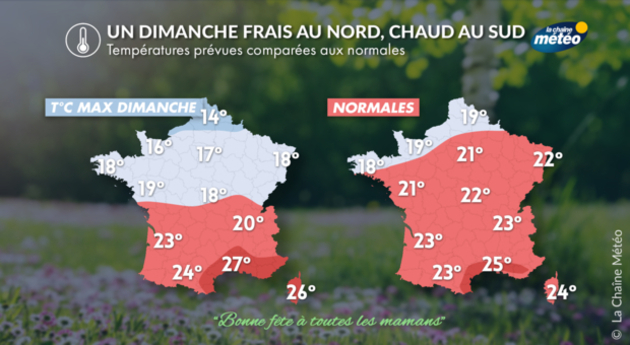 Températures France Actualités France