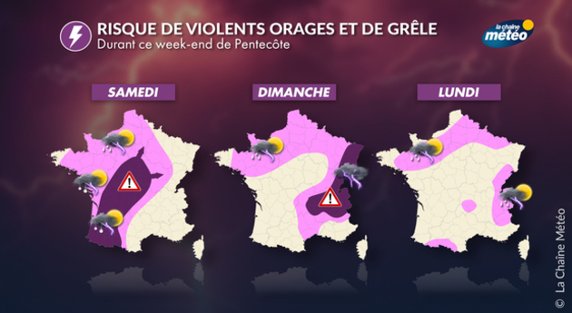 Orages ce week-end Actualités France