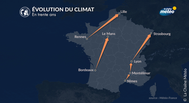 Evolution du climat en France Actualités France