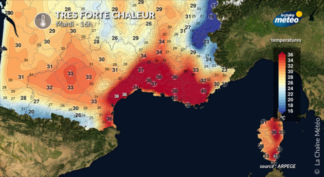 Forte chaleur Actualités France