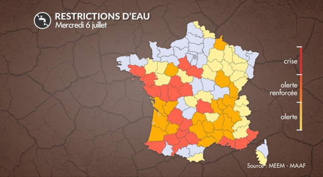 Sécheresse et restrictions d Actualités France