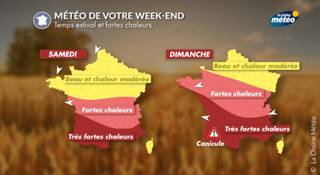 La météo du week-end Actualités France
