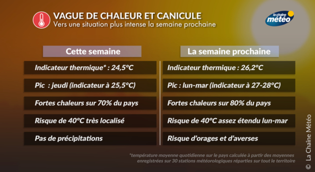 Canicule : vers une situation plus intense la semaine prochaine Actualités France