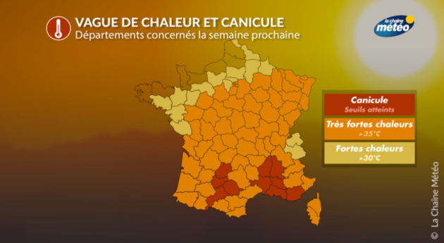 Canicule départements France Actualités France