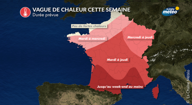 Canicule : durée Actualités France